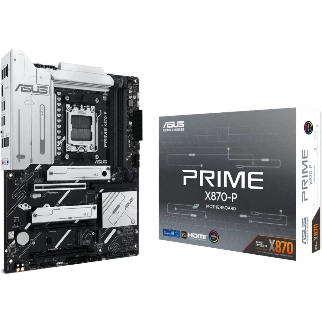 ASUS PRIME X870-P AMD X870 AM5 ATX 4X M.2 SLOTS DDR5 USB 3.2 GEN