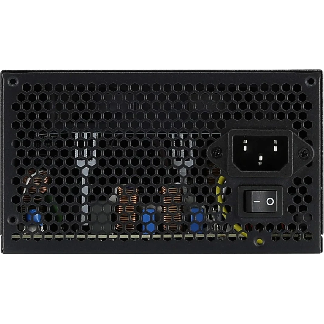 Aerocool Lux RGB 650W 80 Plus Bronze تصل إلى 88 ٪+ كفاءة 30 ٪ التهوية زيادة ، مروحة سوداء صامتة 12 سم مع التحكم في السرعة ، أسود
