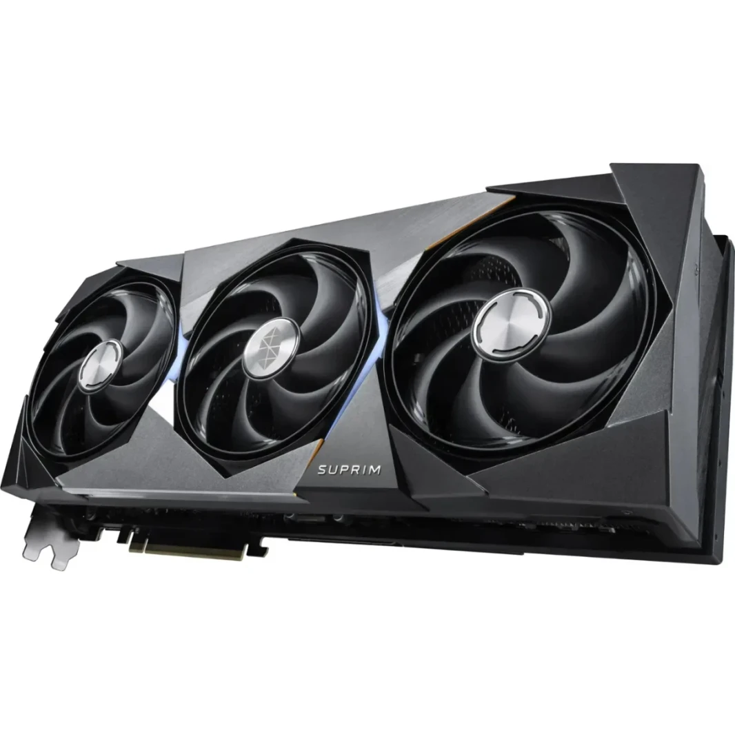MSI GeForce RTX 5090 Suprim SOC Graphics Card ، 32GB GDDR7 512-BIT MEMORY ، 2565 MHz Boost ، سرعة ذاكرة 28 جيجابت في الثانية ، 21760 CUDA CORES ، PCI Express Gen 5 X16