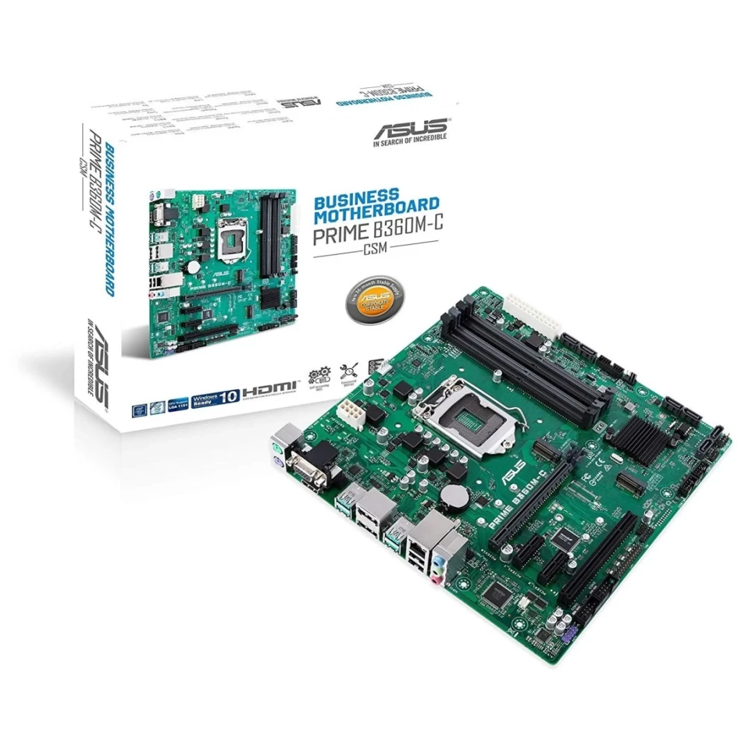 ASUS PRIME B360M-C / CSM Intel B360 DDR4 لـ Intel 9 & 8 Gen CPU M.2 Micro ATX Mother