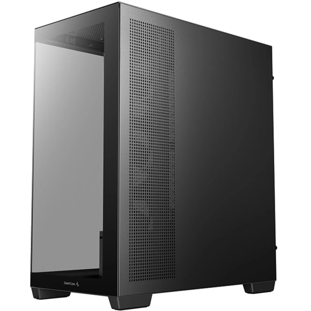 DeepCool CG580 4F Panoramic ATX Case 4X Case 4X تم تثبيت المراوح المفردة مسبقًا ، ودعم الموصلات الخلفية وما يصل إلى 2x 360 مم ، و 2x 2x USB3.0 ، الأسود