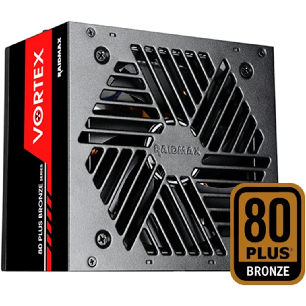 Raidmax Vortex 700w 80+ Bronze ATX Continuous Power with 120mm Quiet Fan Active PFC Power Supply , Black