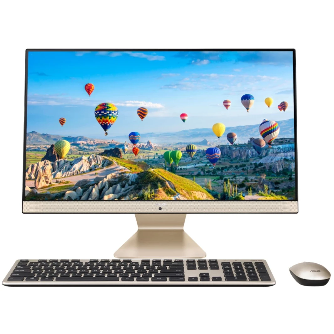 ASUS VIVO V241 AIO All-in-One Desktop 11gen Intel Core I7 4-CORES W/ 24 "لا شيء (مخصص)-الذهب