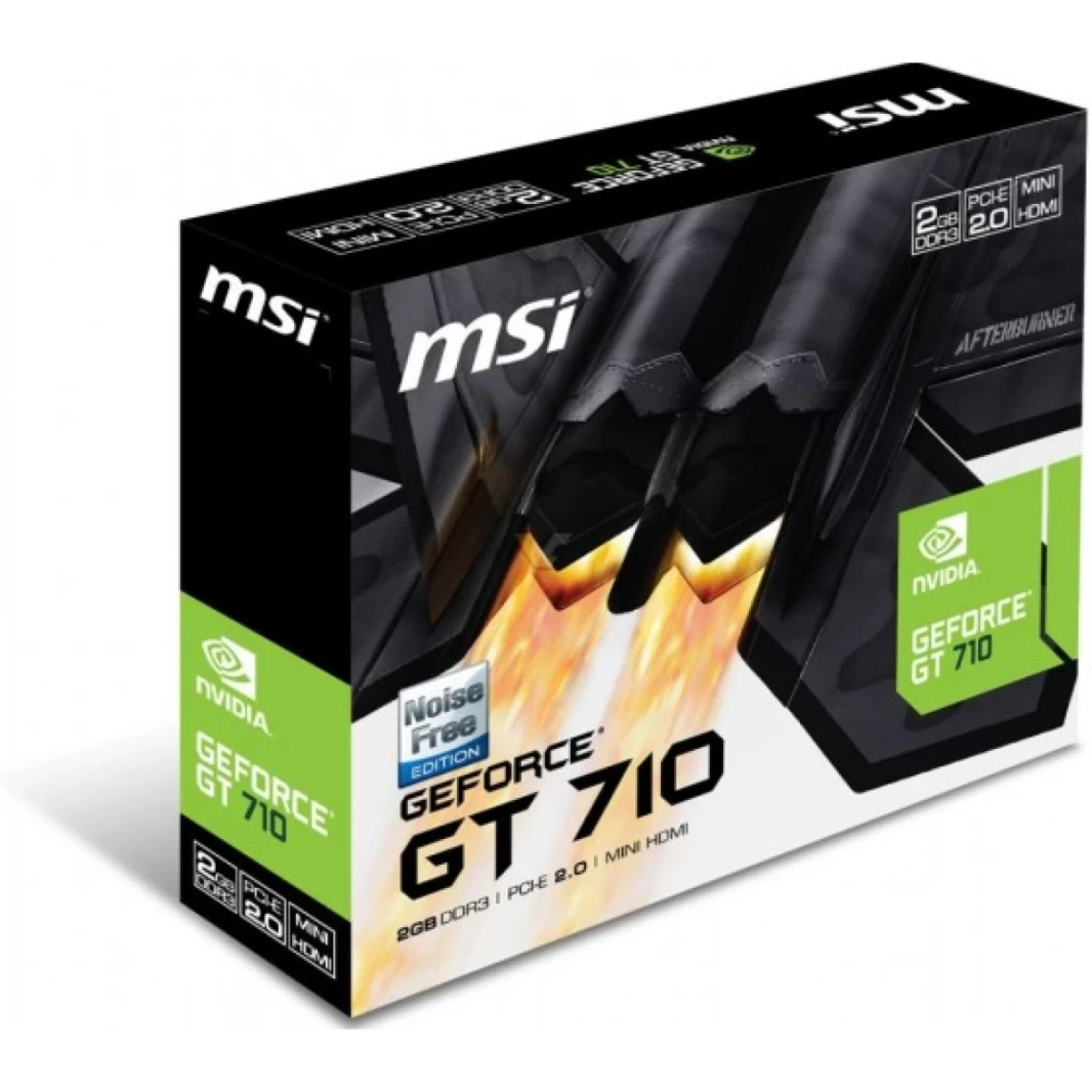 MSI NVIDIA GEFORCE GT 710 2GB DDR3 PCI Express 2.0 X16 بطاقة فيديو منخفضة