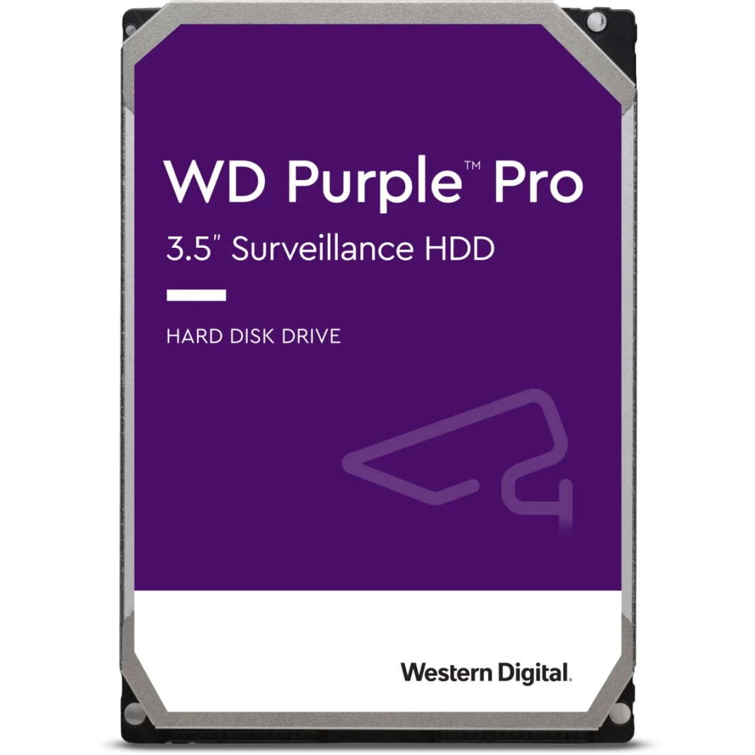 WD 14TB Purple Pro Surveillance Drive 3.5 "SATA 7200 دورة في الدقيقة 512 ميجابايت ذاكرة التخزين المؤقت