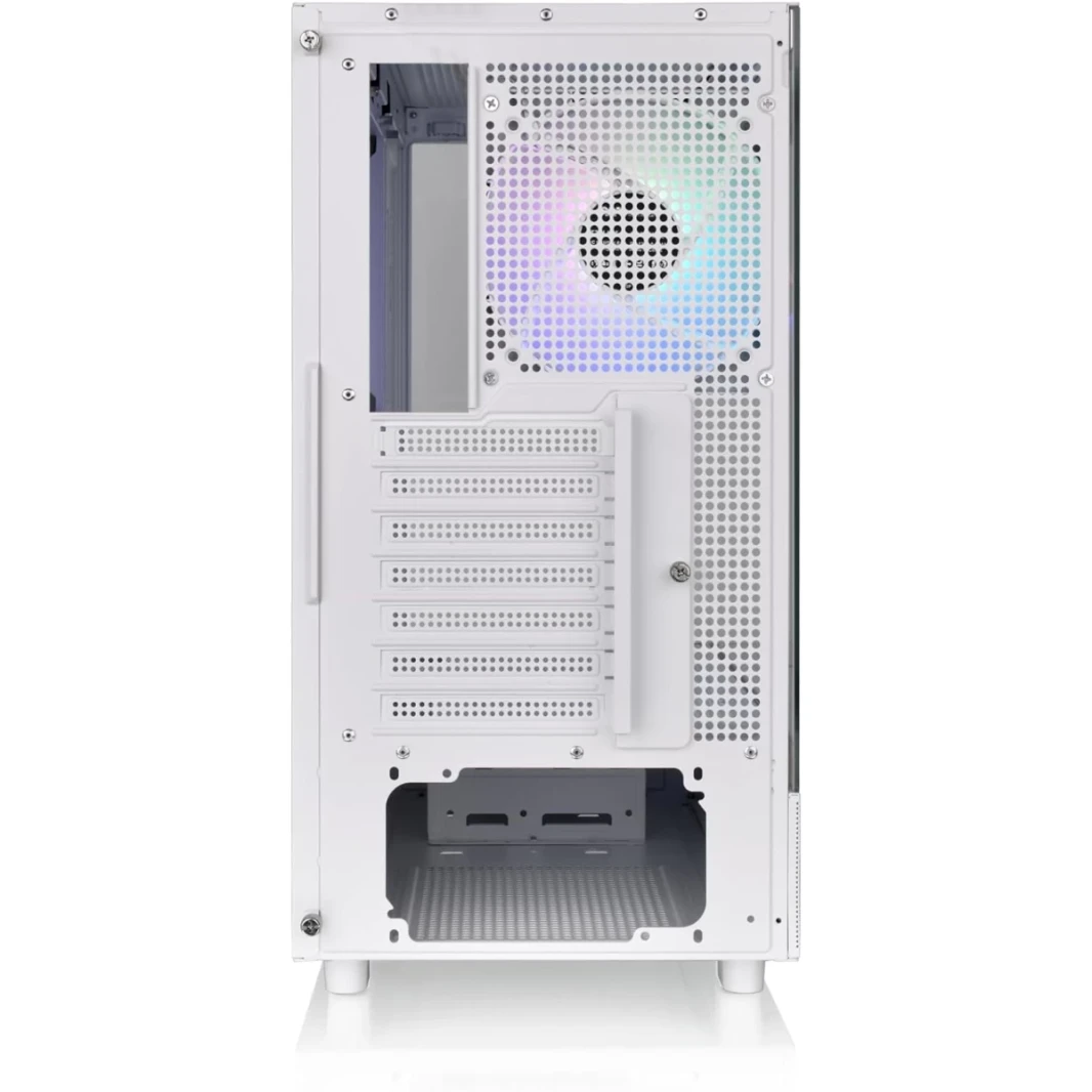 Thermaltake View 270 TG مسبقًا 1x CT140 ArgB Fans Support Mid 360mm Phadiator Support مع زجاج مقسى على الأمام والجانب - أبيض