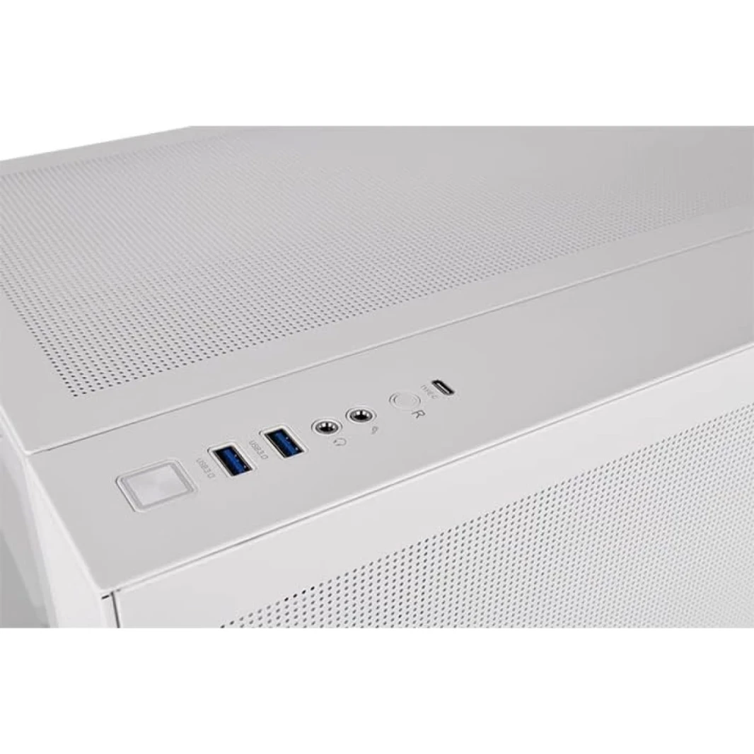 Thermaltake View 380 TG ATX 4x120mm Argb Fans يدعم اللوحة الأم الخفية واللوحة الزجاجية المزدوجة المزدوجة - أبيض