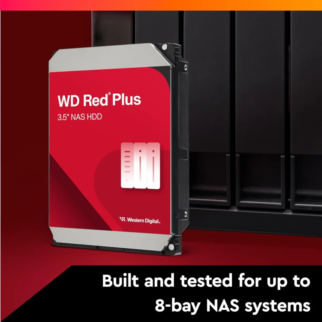 Western Digital 8TB WD Red Plus NAS INTERNAL HDD CMR 256 MB CACHE 3.5 "