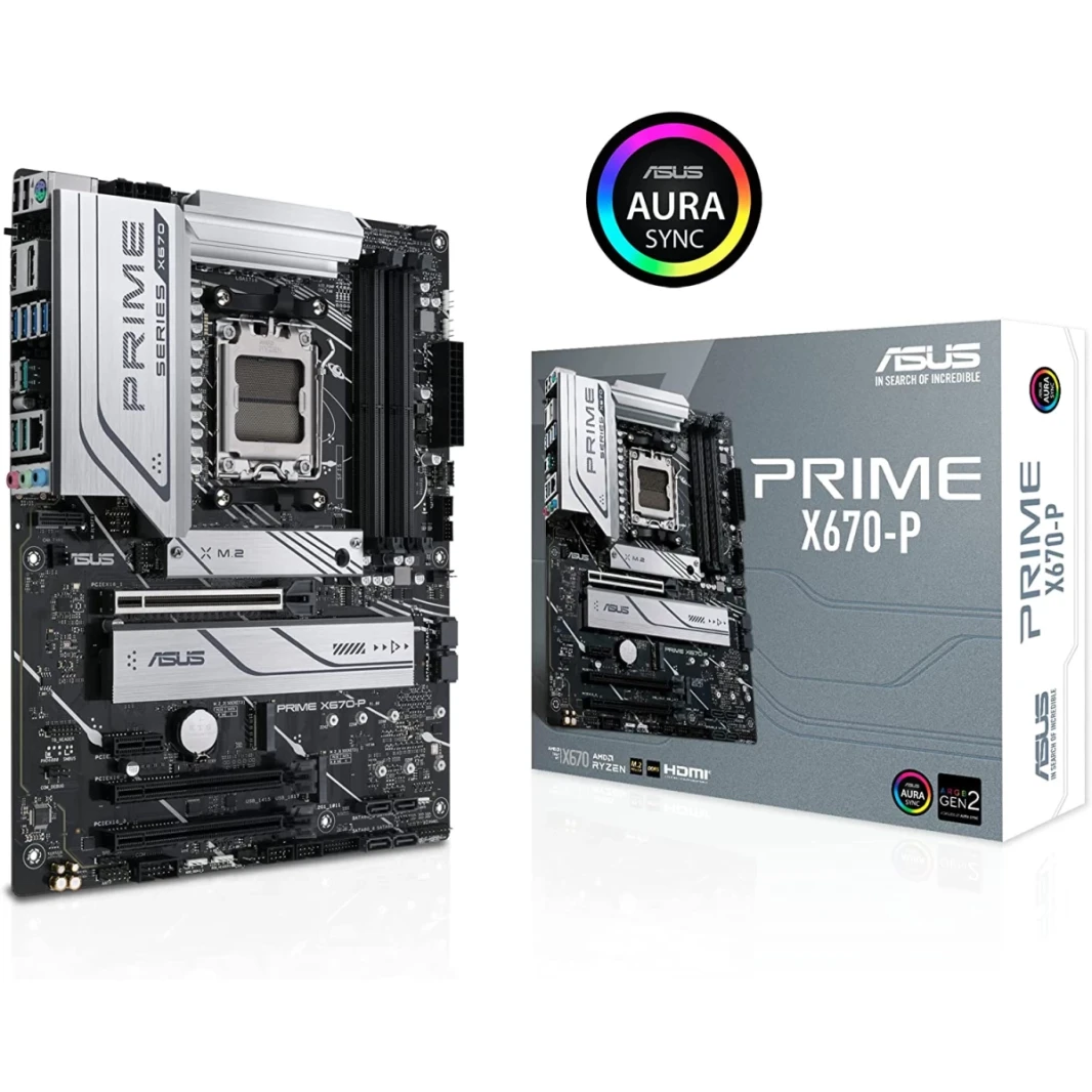 ASUS PRIME X670-P AMD X670 AM5 ATX 3X M.2 SLOTS DDR5 USB 3.2 GEN