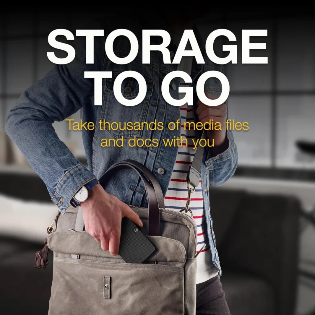 Seagate 1TB التوسع المحمول USB 3.0 خارجي HDD USB 3.0 واجهة دعم Windows & Mac متوافق ، أسود