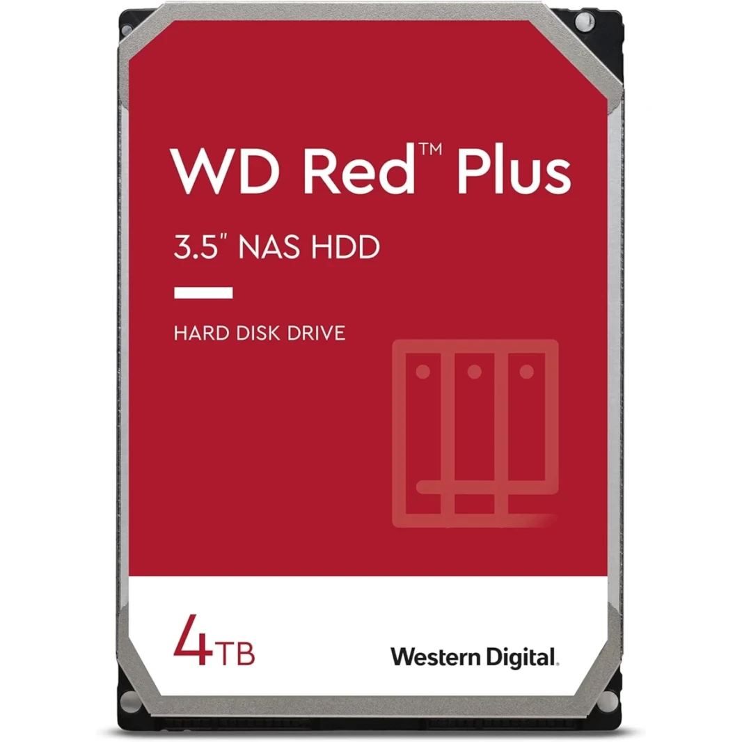 Western Digital 4TB WD Red Plus NAS INTERNAL DRIVE HDD 5400 RPM 256MB CACHE