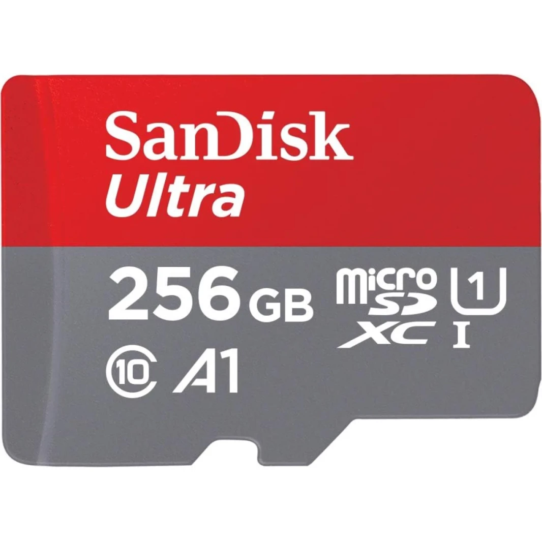 Sandisk 512GB Ultra MicroSDXC UHS-I بطاقة ذاكرة تصل إلى 150 ميجابايت/ثانية C10 ، U1 ، HD الكامل ، A1 ، بطاقة Micro SD