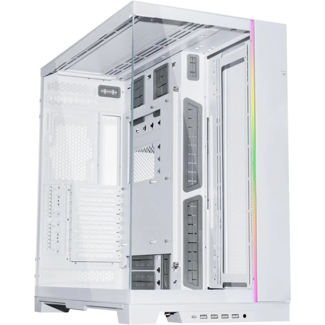 LIAN LI O11 Dynamic EVO XL O11DEXL Aluminum / Steel / Tempered Glass ATX Mid Tower Computer Case - White