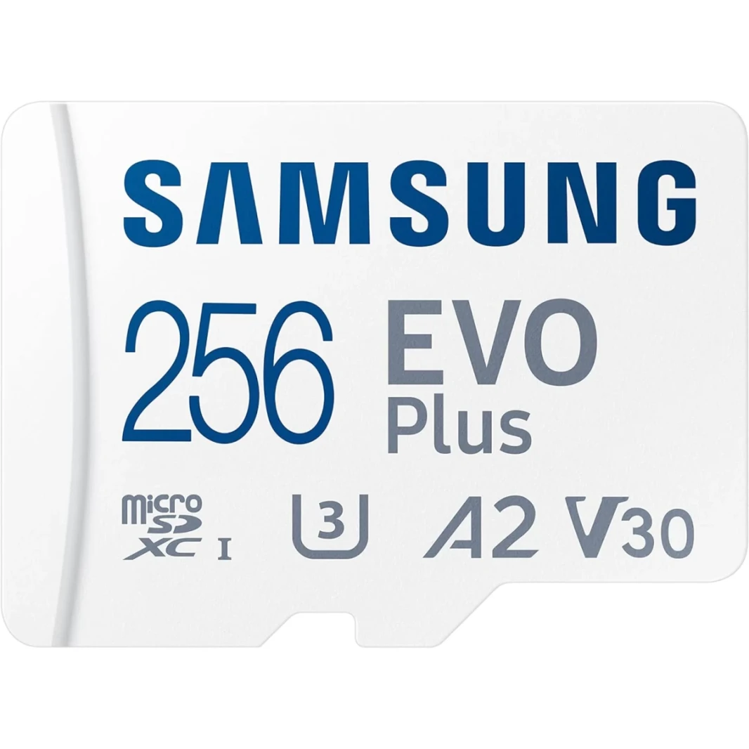 Samsung Evo Plus W/ SD Adapter 256GB Micro SDXC CARM