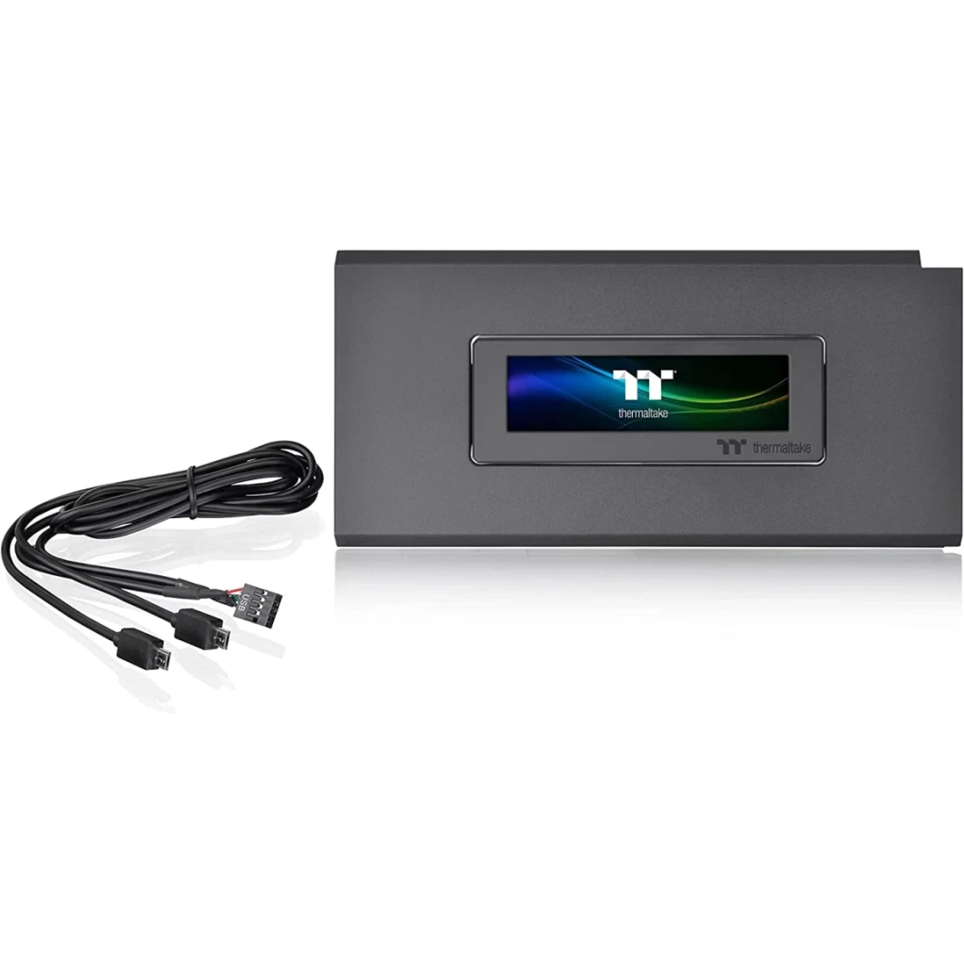 Thermaltake Ceres 500 LCD Panel Kit 3.9 "شاشة LCD مدعومة من TT RGB Plus 2.0 تقدم برنامج في الوقت الفعلي - أسود