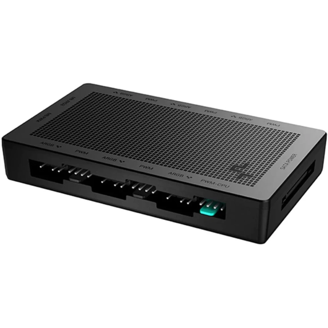 DeepCool SC790 2-in-1 PWM & Argb Hub 6Ports X 4Pin PWM PORTS & 6Ports x 3PIN منافذ RGB قابلة للعناوين