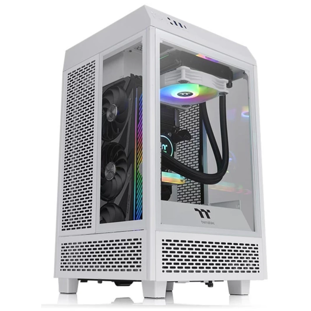 thermaltake tower tower 100 mini tower mini class m -ITX - White