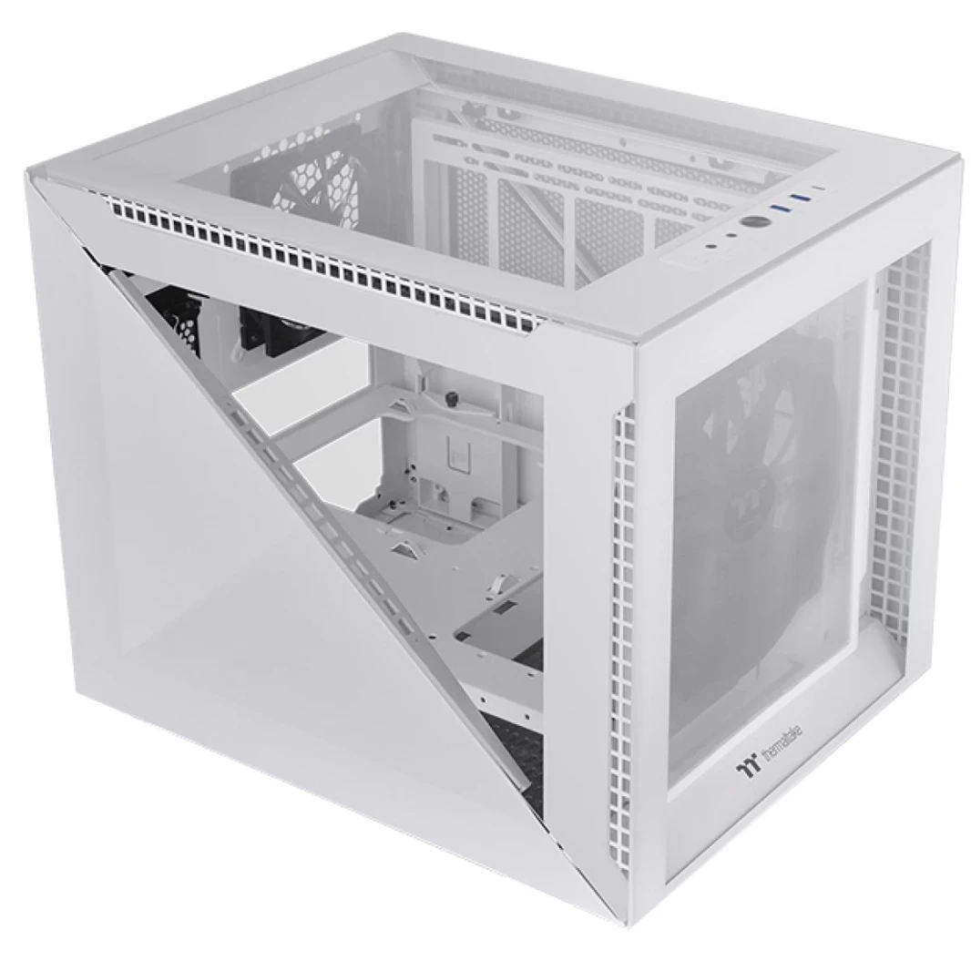 Thermaltake Dipider 200 AIR MICRO -ATX CASTER COMPUTER - طبعة بيضاء