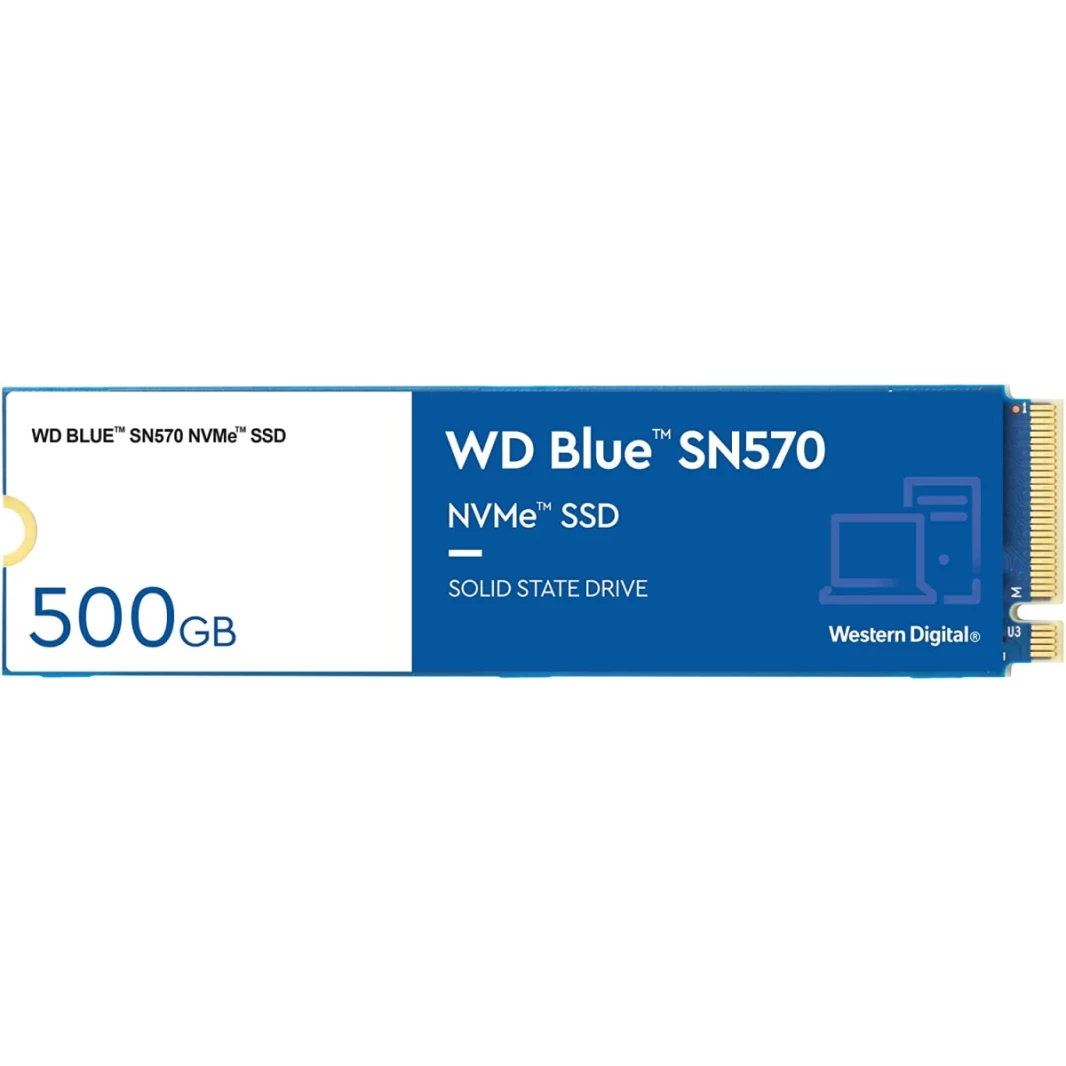 WD Blue SN570 NVME M.2 2280 500GB PCI-Express 3.0 x4 3D NAND حتى 3500 ميجابايت/ثانية