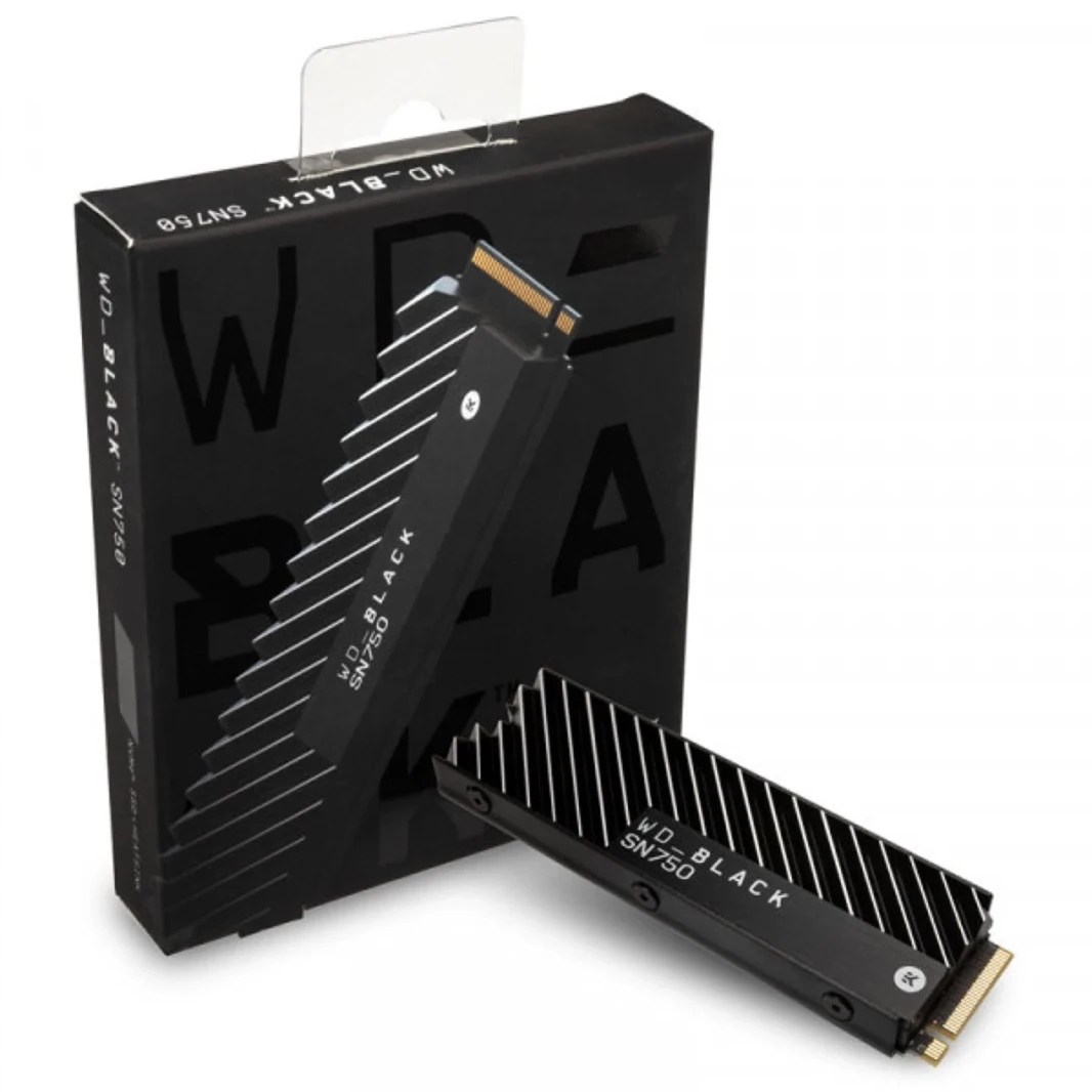 WD Black SN750 NVME M.2 2280 500GB PCI-Express 3.0 X4 64 Layer 3D NAND (SSD) w/ Heathink