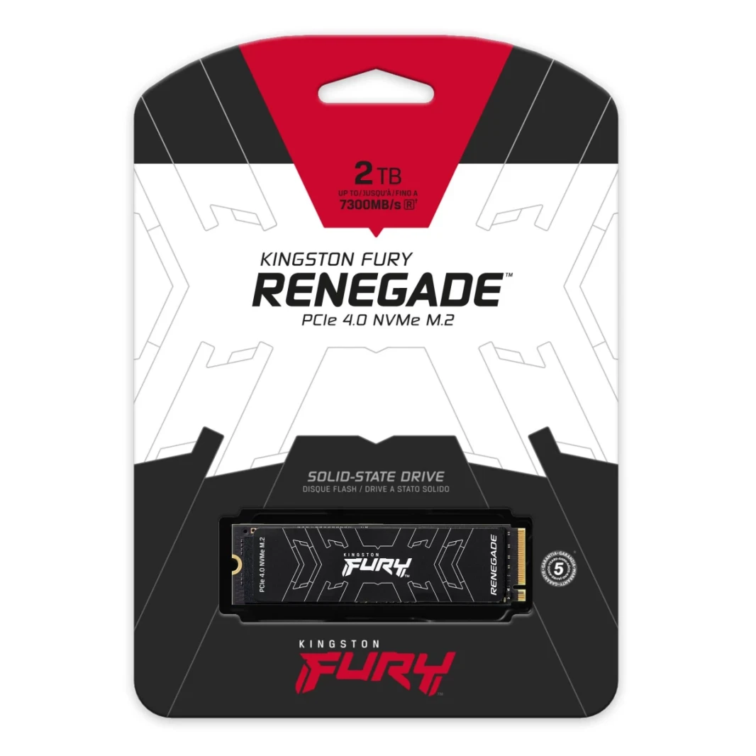 Kingston Fury Renegade 2TB PCIE 4.0 NVME M.2 SSD حتى 7300 ميجابايت/ثانية
