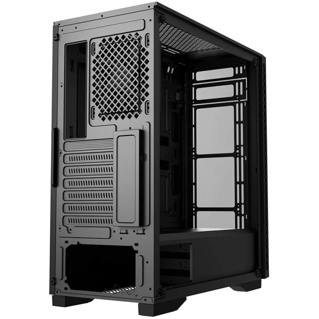 DeepCool MATREXX 50 Tempered Glass Side & Front Panel Gaming Case w/ 4x ARGB Fan - Black