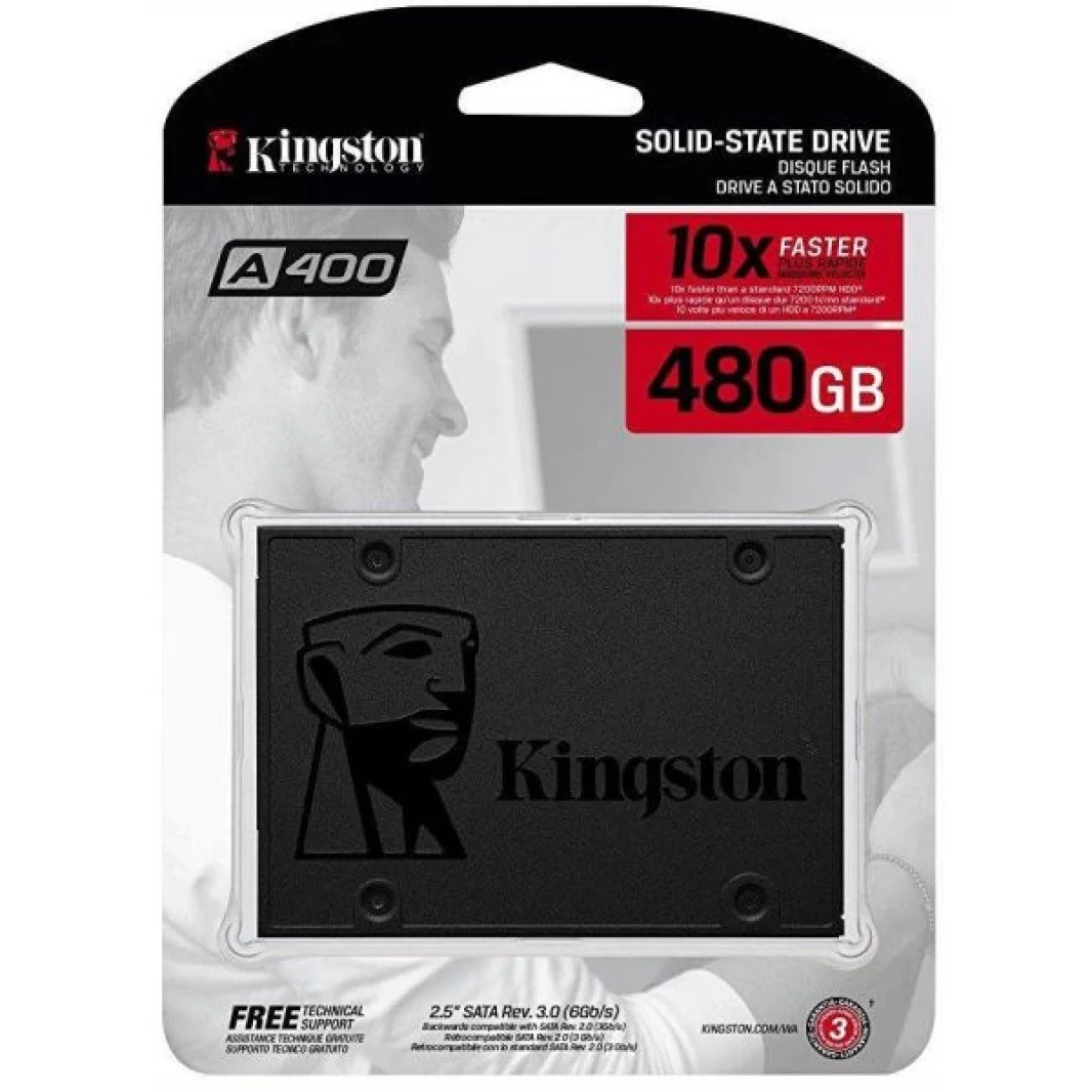 Kingston 480GB A400 SATA 3 2.5 "SSD - استبدال HDD لزيادة الأداء