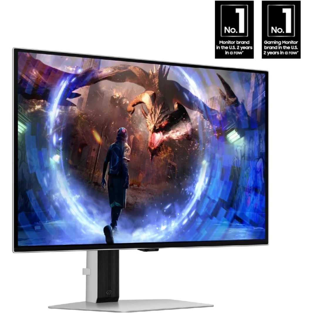 Samsung Odyssey G6 (G60SD) 27 "OLED 2K QHD 360Hz 0.03MS HDR10+ AMD Freesync Anti-Glare Slare Metal HDMI 2.1 W/ Stame Stand