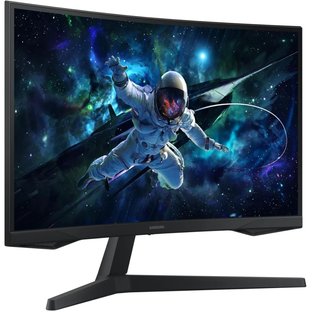 SAMSUNG 27" Odyssey G5 (2023) G55C 2K HDR10 165hz 1ms 1000R Curved AMD FreeSync- Black