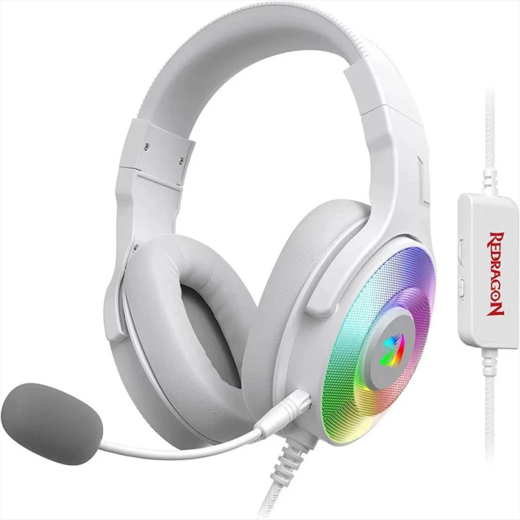 Redragon S129W Gaming 3 in 1 Combo (K630 Red Switches لوحة المفاتيح + H350 Pandora 2 Heatset + M607 Griffin Mouse) - White