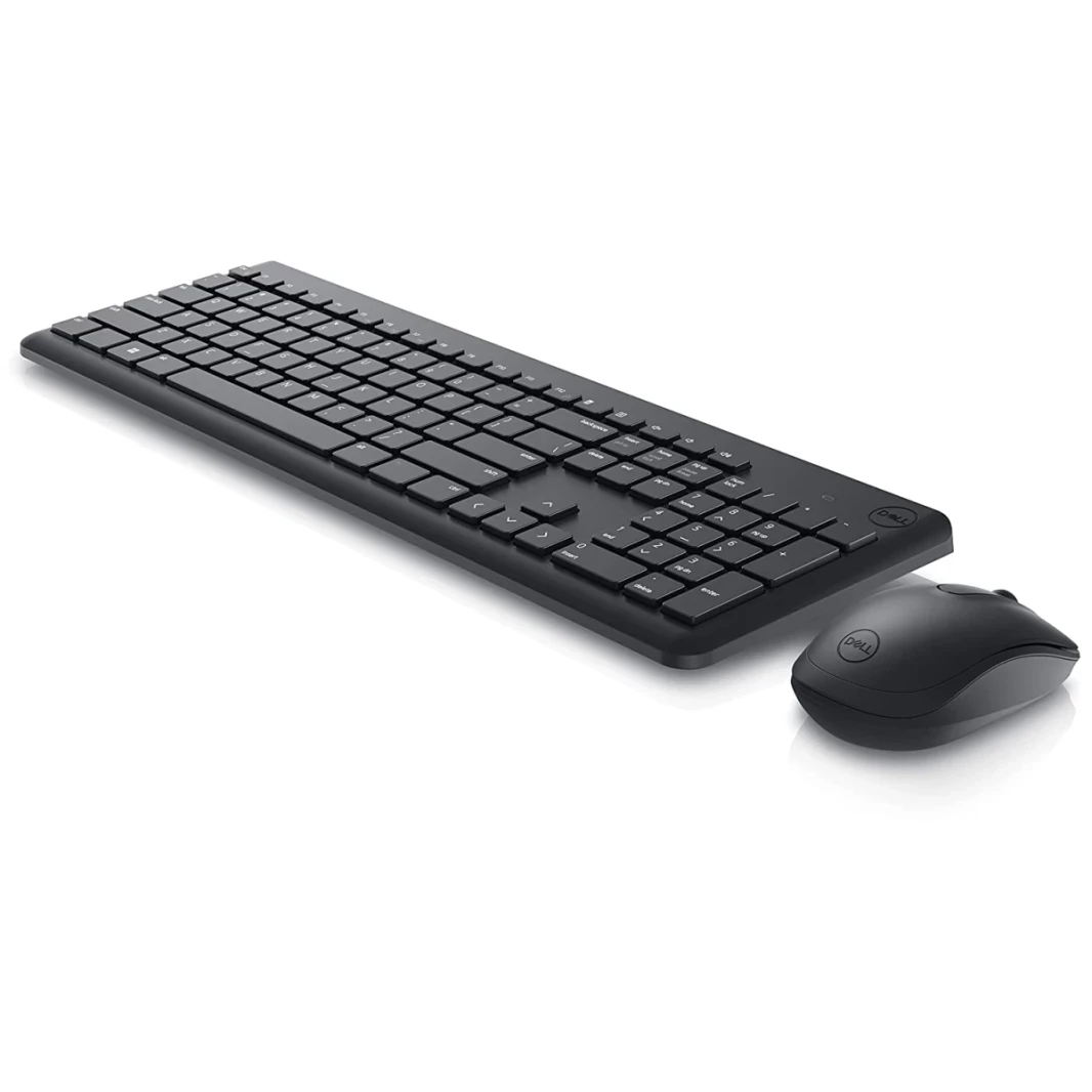 Dell KM3322W لوحة المفاتيح اللاسلكية والماوس المضادة للفرقة والمفاتيح المقاومة للانسكاب 36 شهرًا بطارية اللغة العربية / اللغة الإنجليزية