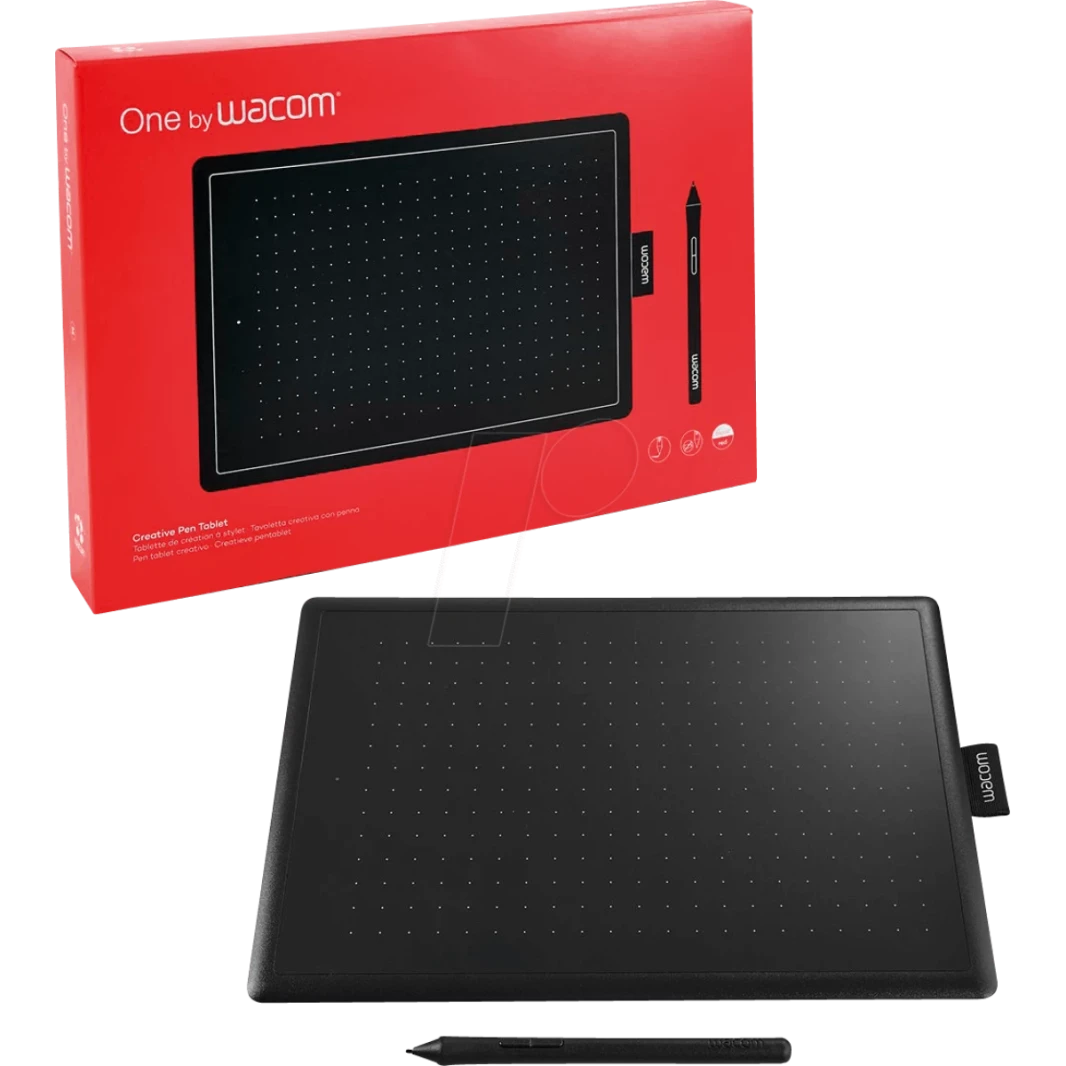 Wacom One by Wacom CTL -672 -N مثالية للعمل من Home & Remote Learning - يعمل مع Chromebook (متوسط) - أسود