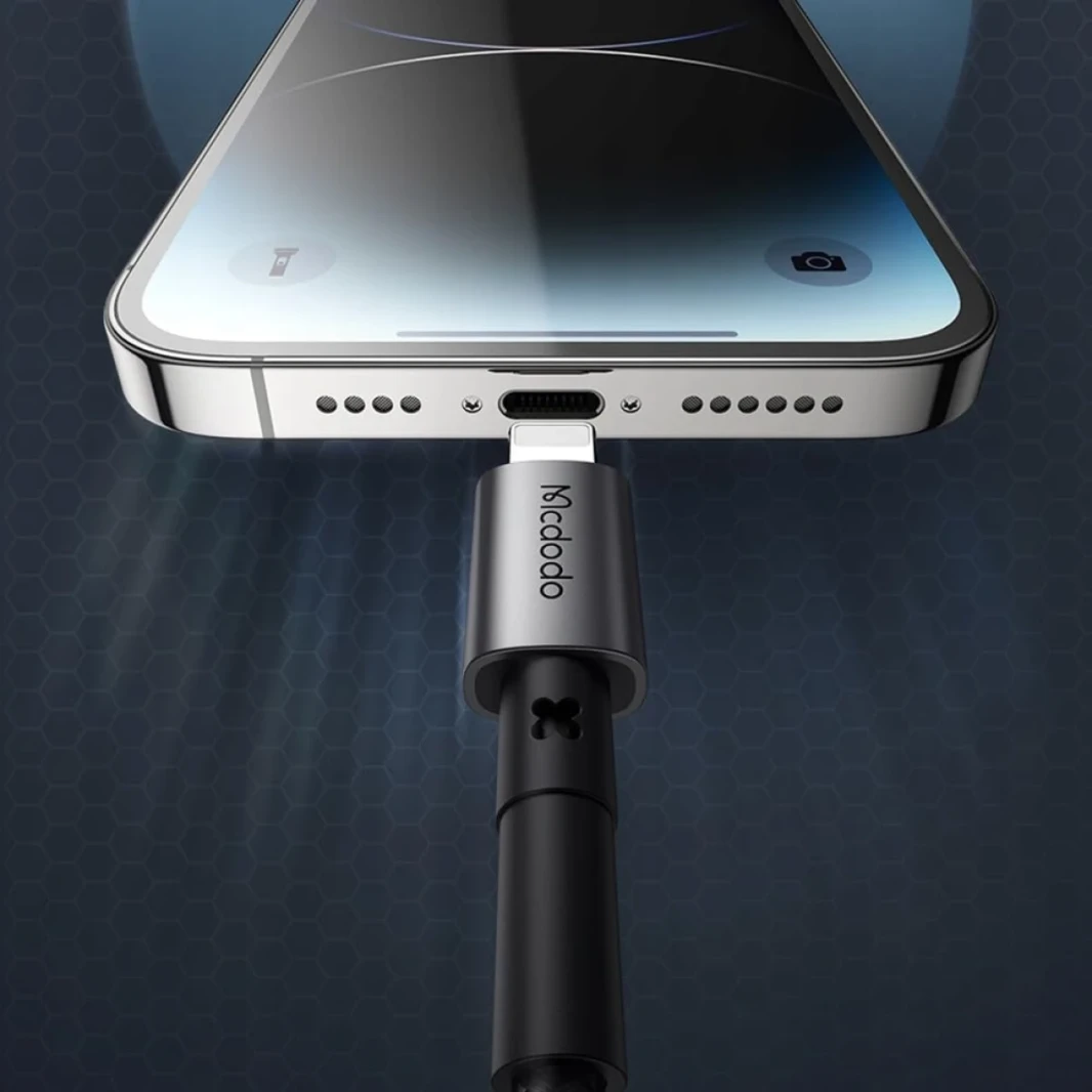 McDodo CA-2851 36W PD Type-C إلى كبل بيانات الشحن السريع البرق 1.8 م-أسود