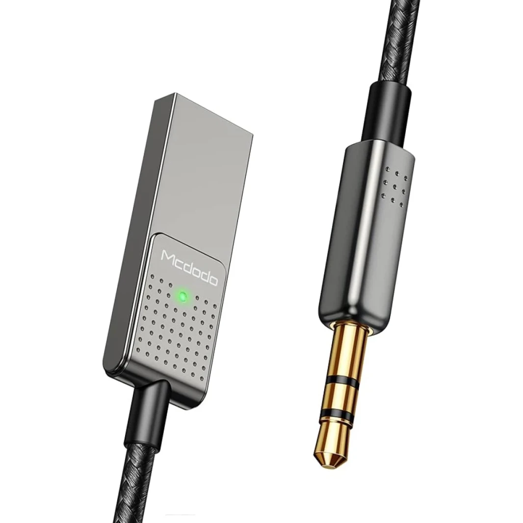 McDodo CA-8700 USB-A إلى AUX 3.5mm Bluetooth الصوت/كابل 1.7M كابل