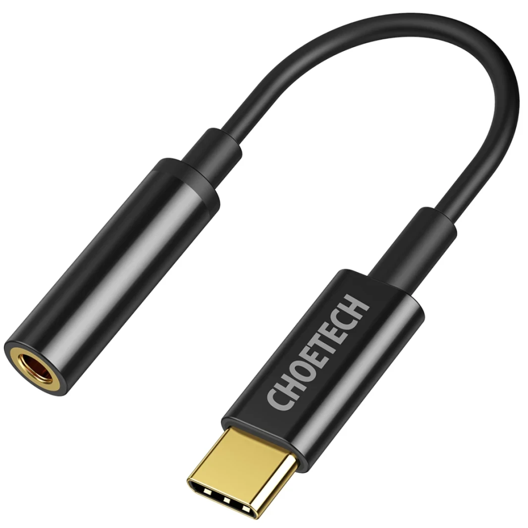 choetech type-c إلى محول مقبس الصوت مع hi-res DAC متوافق