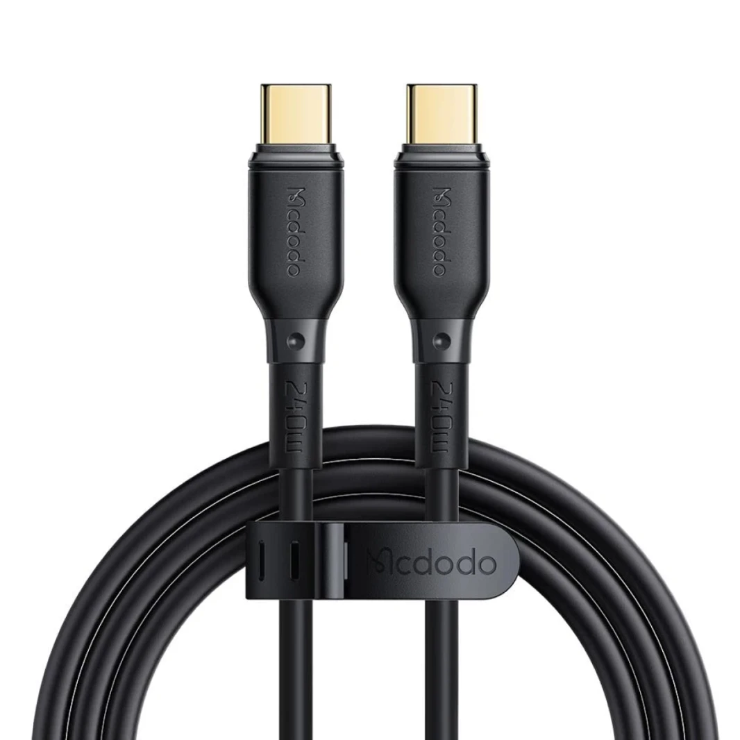 Mcdodo CA-3310 Series 240W Type-C to Type-C PD3.1 Fast Charging, Data Sync Cable 1.2m (Black)
