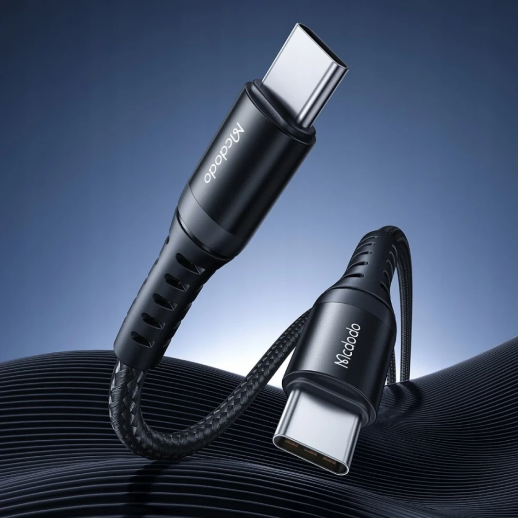 Mcdodo CA-5641 60W 3A Type-C To Type-C 1M Charging and Data Cable -Black