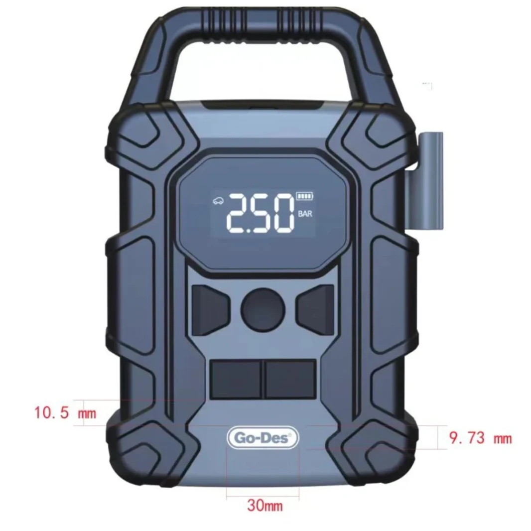 Go-des Outdoor Power Bank 7500mAh Cordless Digital Car Digital Tyr