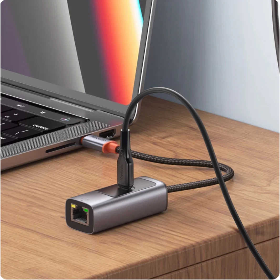 McDodo HU-0680 2 في 1 100W PD + LAN PORT TYPE C USB HUB