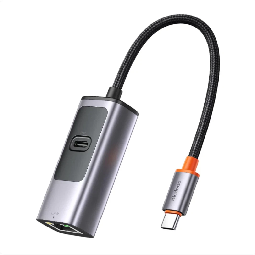 McDodo HU-0680 2 في 1 100W PD + LAN PORT TYPE C USB HUB