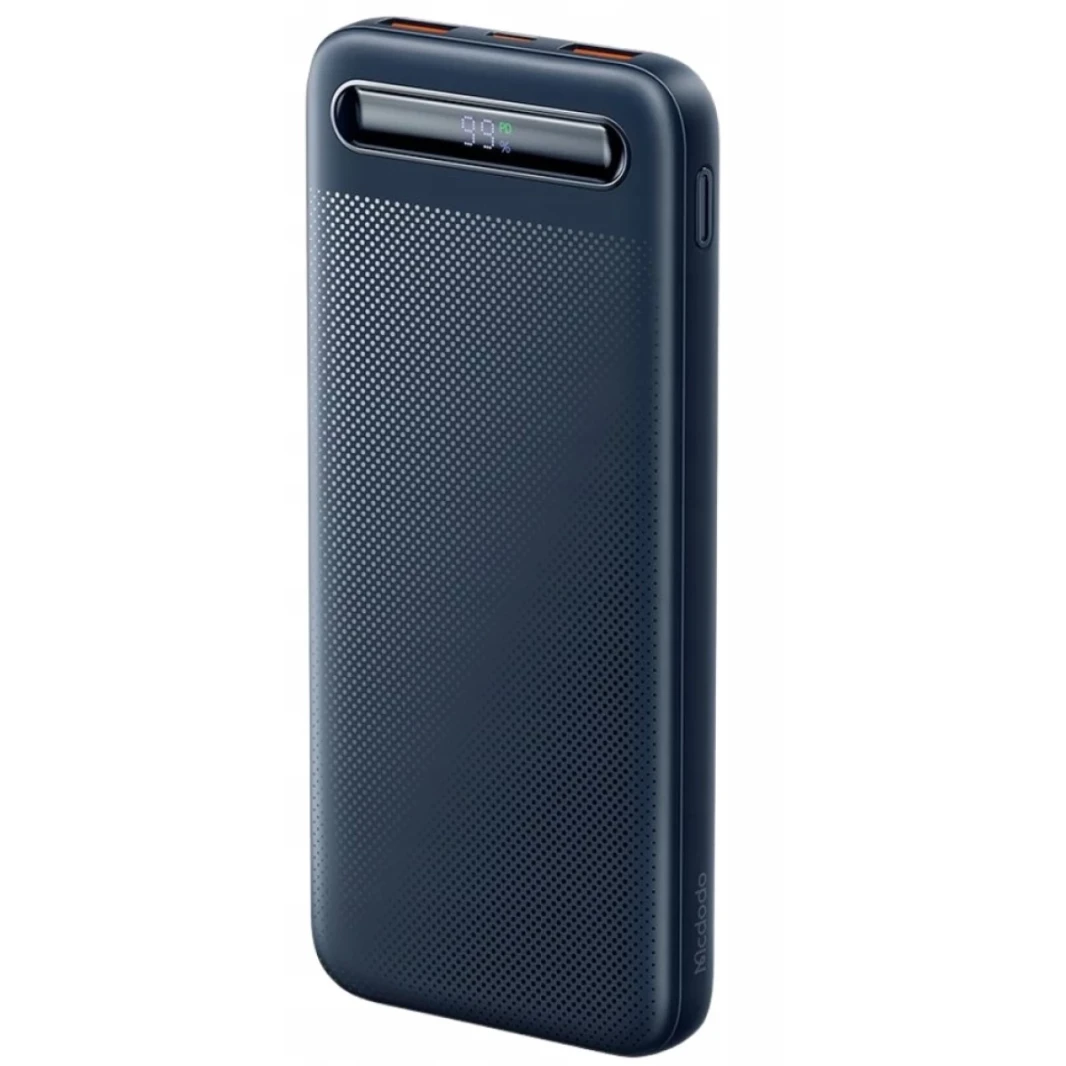 Mcdodo MC-3882 Power Bank with Digital Display 10000mAh USB-C, 2x USB-A, 22.5W - Blue