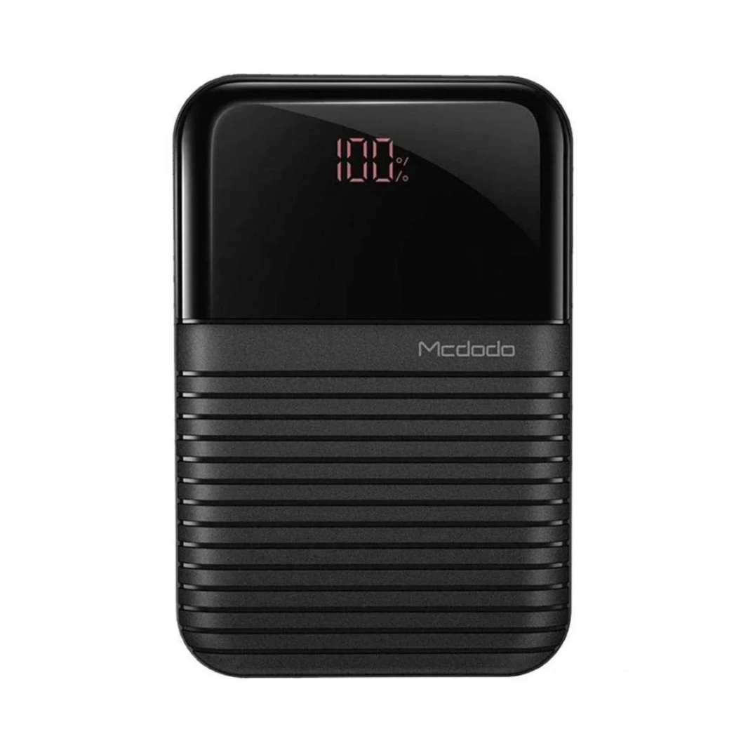 McDodo MC -5851 10000MAH Power Bank مع عرض رقمي 22.5W - أسود
