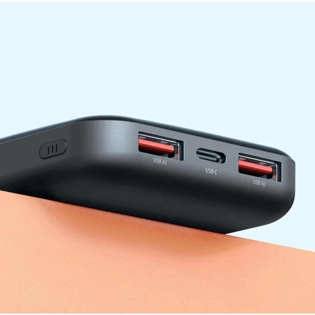 McDodo MC -5851 10000MAH Power Bank مع عرض رقمي 22.5W - أسود