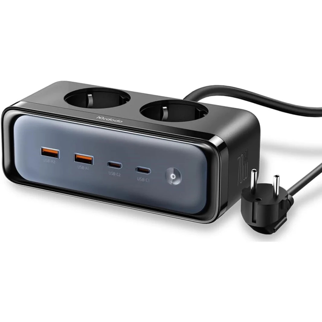 McDodo CH-4610 6 in 1 70W GAN POWER SCROP W/ 2 PD + 2 QC + 2 SOCKET SUPR FARCH شحن سريع في الاتحاد الأوروبي