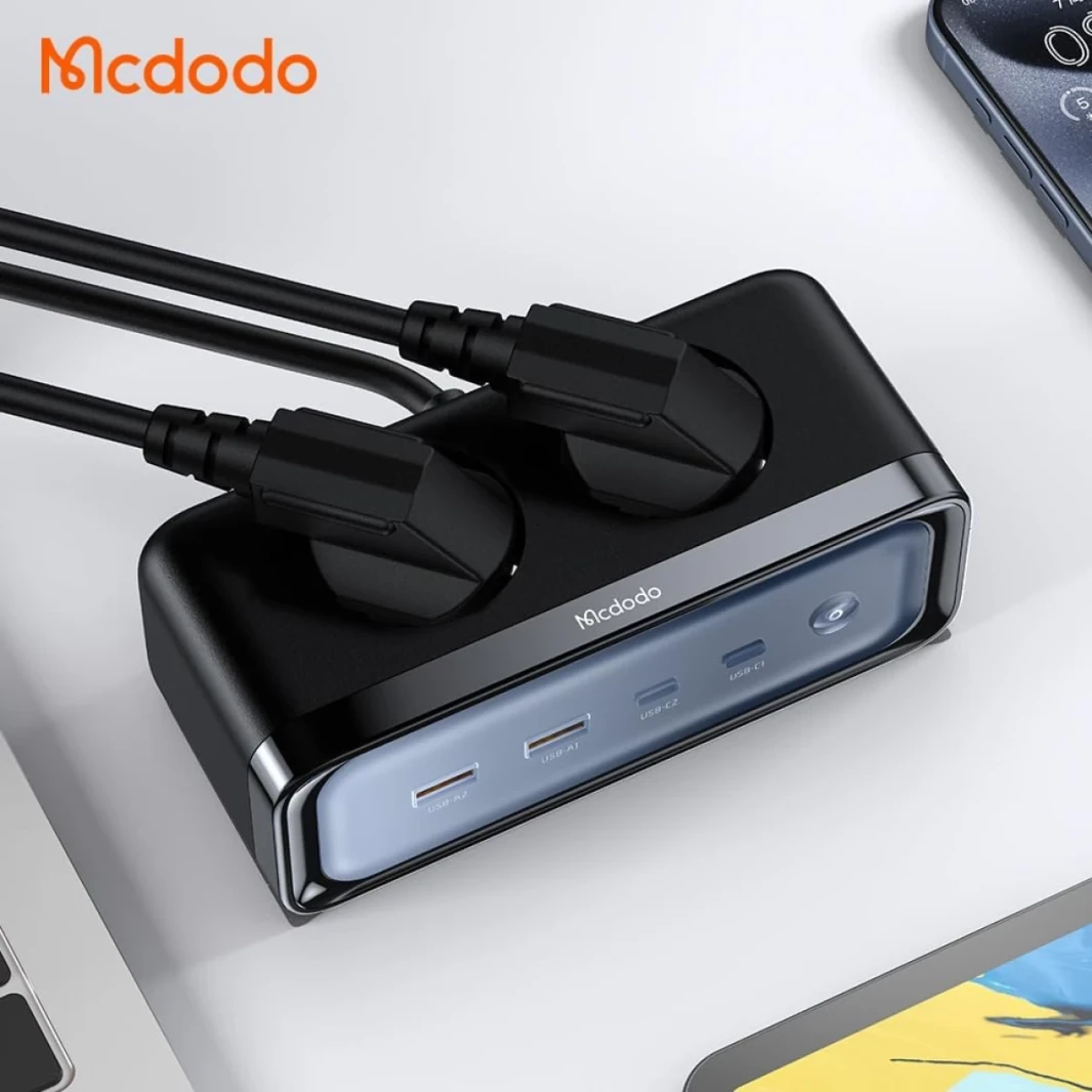McDodo CH-4610 6 in 1 70W GAN POWER SCROP W/ 2 PD + 2 QC + 2 SOCKET SUPR FARCH شحن سريع في الاتحاد الأوروبي