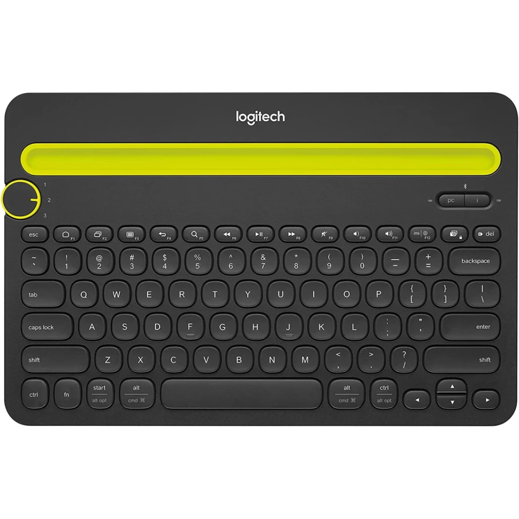 Logitech K480 Bluetooth لأجهزة الكمبيوتر والأجهزة اللوحية والهواتف الذكية ، اللغة الإنجليزية فقط