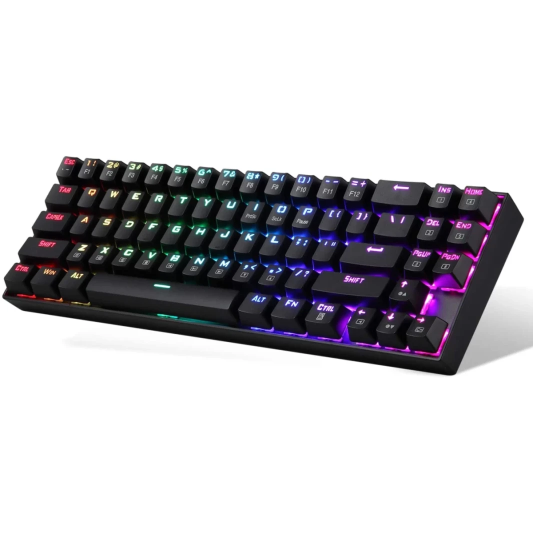 Redragon K599 -KRS Wire & Wireless 60 ٪ Compact 70 Key Tenkeyless RGB Computer - Red Switch