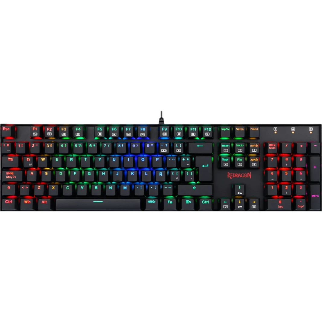 Redragon MITRA K551-1 Mechanical Gaming Keyboard RGB Backlit Wired Keyboard - Blue Switches