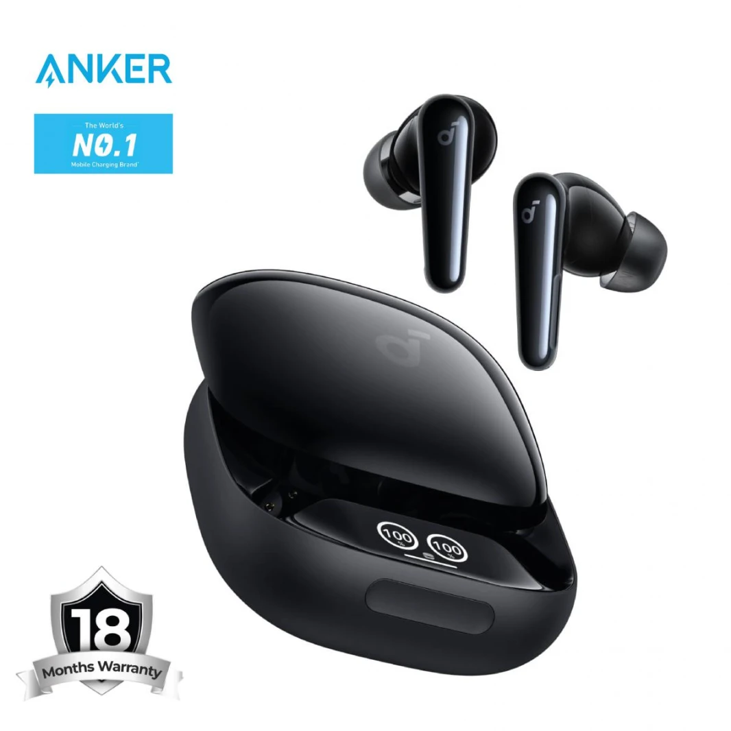 Soundcore Liberty 4 Pro by Anker, Noise Cancelling Wireless Earbuds, 7-Sensor and Real-Time Adaptive Noise Cancelling, Faster Charging, Studio-Level Hi-Fi Music, Clear Calls 6 Mics and AI - 18 Month Warranty