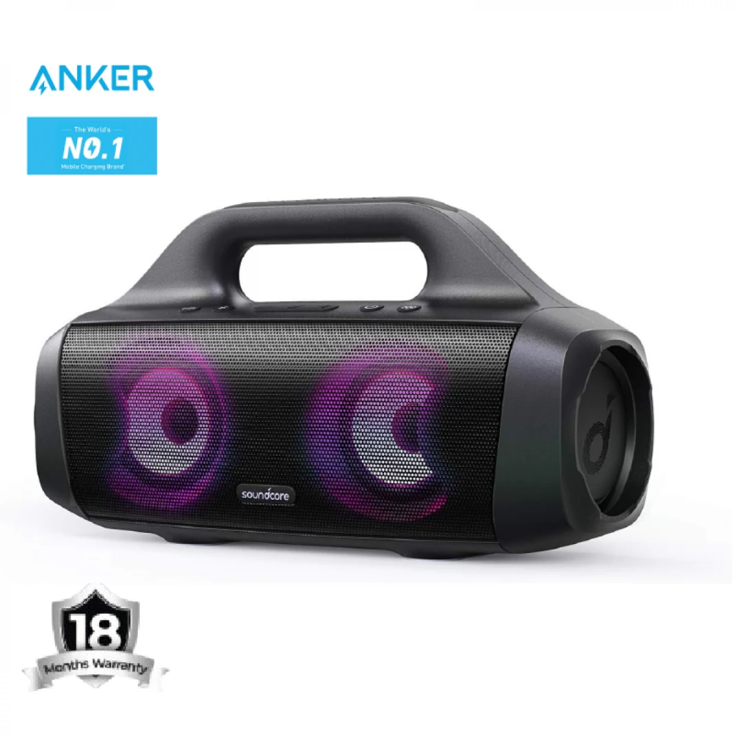 Soundcore Anker Select Pro, 30W Outdoor Bluetooth Speaker with BassUp Technology, IPX7 Waterproof, 16H Playtime, App, Built-in Handle, Portable Bluetooth Speaker for Outdoors - 18 Months Warranty